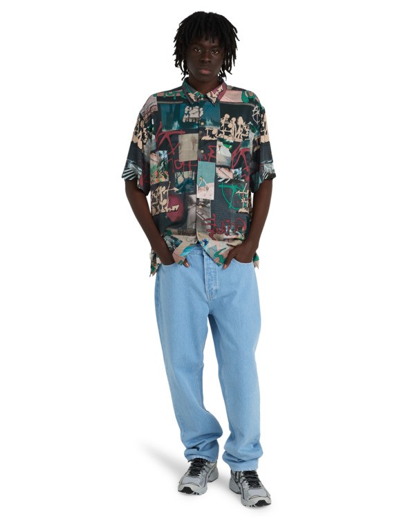 6 Relax Resort - Short Sleeve Shirt for Men Brown ELYWT00203 Element