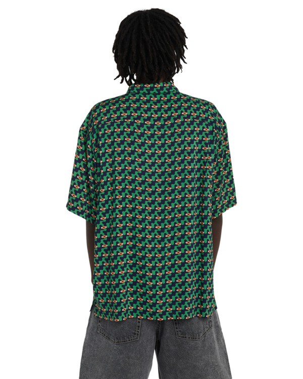 7 Relax Resort - Chemise manches courtes pour Homme Noir ELYWT00203 Element