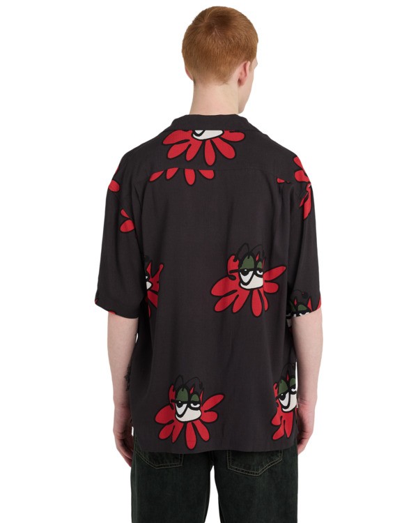 6 Relax Resort - Chemise manches courtes pour Homme Noir ELYWT00203 Element