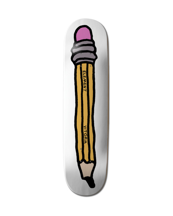 0 Pencil Vitoria Mendonca - Skateboard-Deck Bunt ELYXD00172 Element