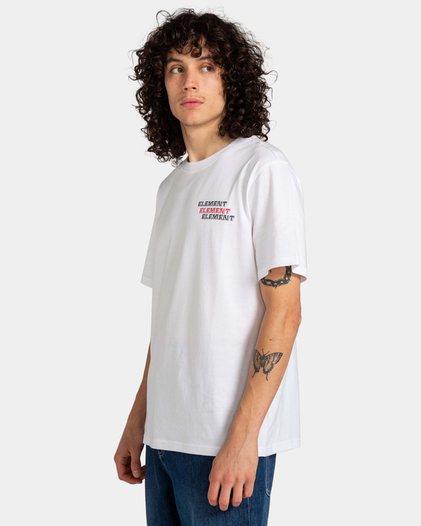 3 Curbs - T-shirt pour Homme Blanc ELYZT00157 Element