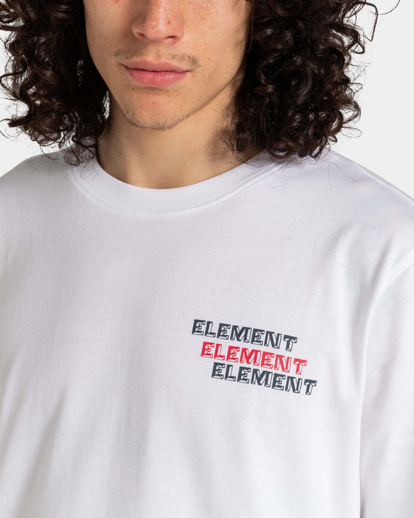 4 Curbs - T-shirt pour Homme Blanc ELYZT00157 Element