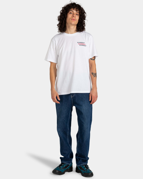 5 Curbs - T-shirt pour Homme Blanc ELYZT00157 Element