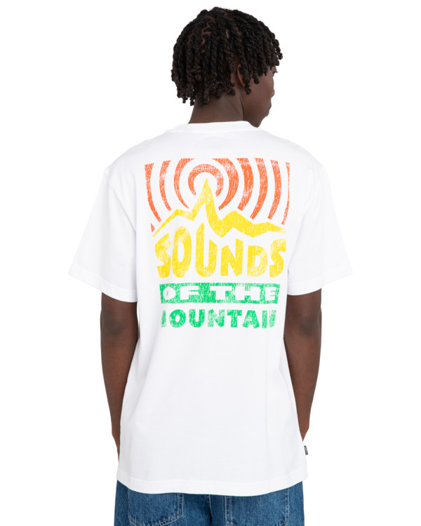 6 Sounds Of The Mountains - Relaxed T-shirt voor Heren White ELYZT00366 Element