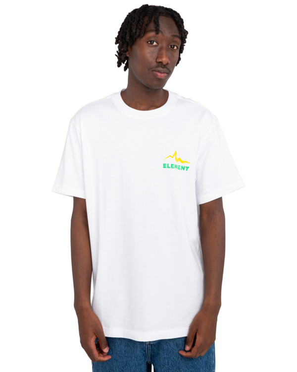 2 Sounds Of The Mountains - Relaxed T-shirt voor Heren White ELYZT00366 Element