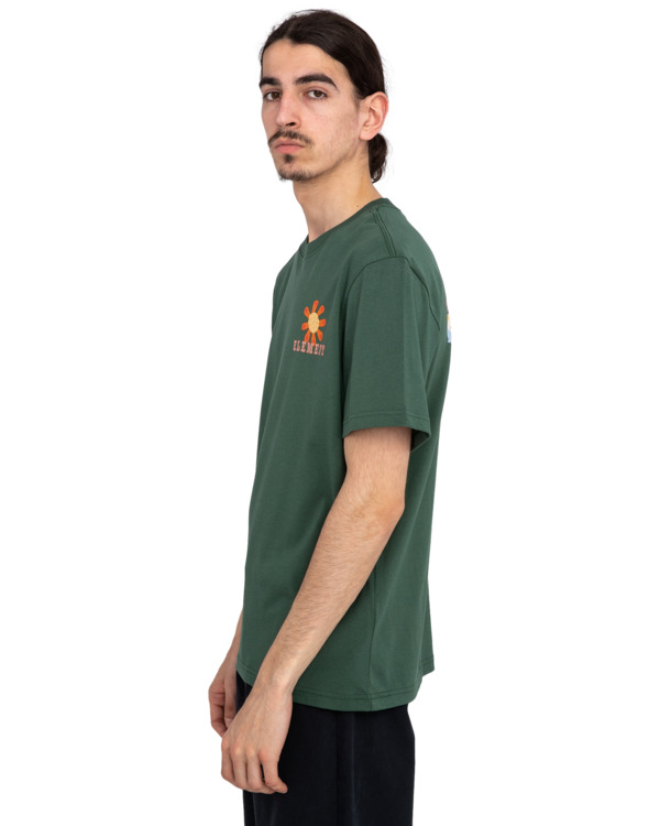 3 In Bloom - T-Shirt for Men Green ELYZT00381 Element