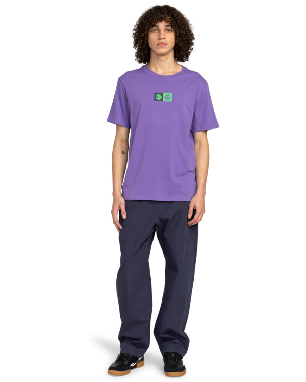 4 Dual - Camiseta de manga corta para Hombre Violeta ELYZT00492 Element