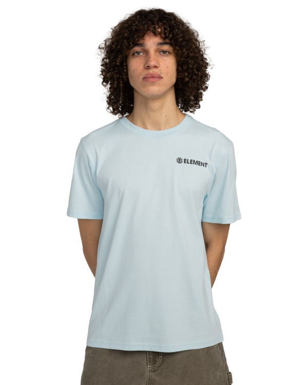 2 Blazin - Camiseta de manga corta para Hombre Azul ELYZT00494 Element