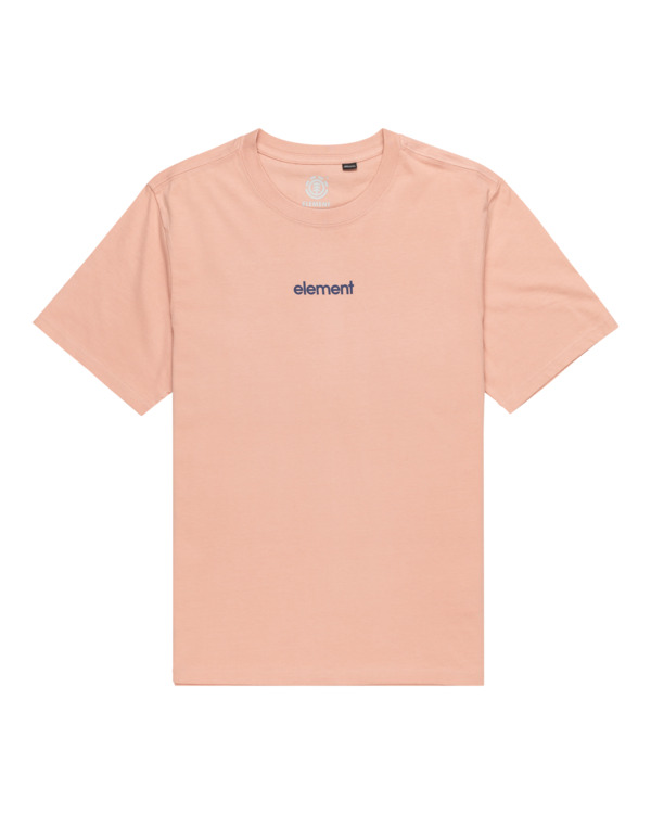 0 Simple Logo - Short Sleeves T-Shirt for Men Pink ELYZT00495 Element