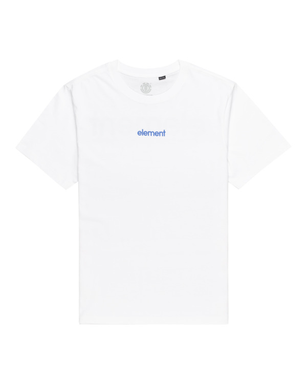 0 Simple Logo - Short Sleeves T-Shirt for Men White ELYZT00495 Element