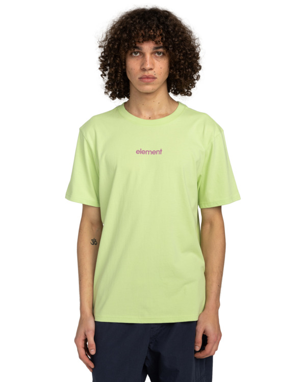 2 Simple Logo - Camiseta de manga corta para Hombre Verde ELYZT00495 Element