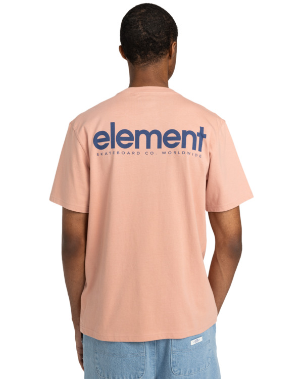 6 Simple Logo - Camiseta de manga corta para Hombre Rosa ELYZT00495 Element