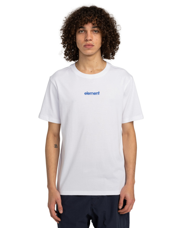 2 Simple Logo - Camiseta de manga corta para Hombre Blanco ELYZT00495 Element