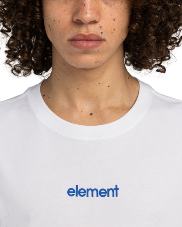 3 Simple Logo - Camiseta de manga corta para Hombre Blanco ELYZT00495 Element