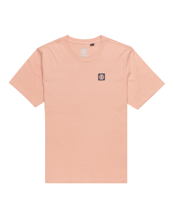 0 Joint Texture - Short Sleeves T-Shirt for Men Pink ELYZT00496 Element