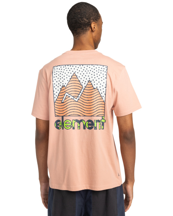 6 Joint Texture - Short Sleeves T-Shirt for Men Pink ELYZT00496 Element