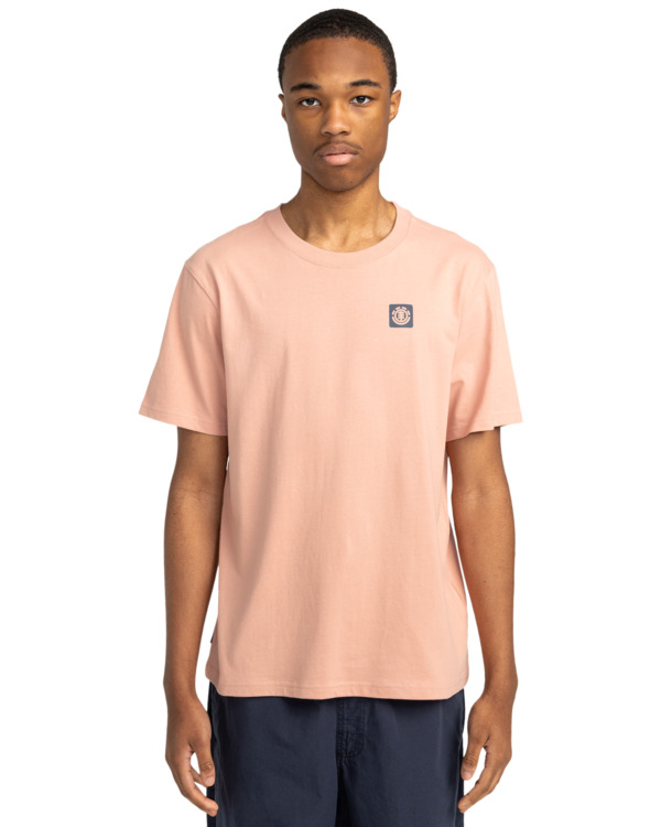 2 Joint Texture - Short Sleeves T-Shirt for Men Pink ELYZT00496 Element