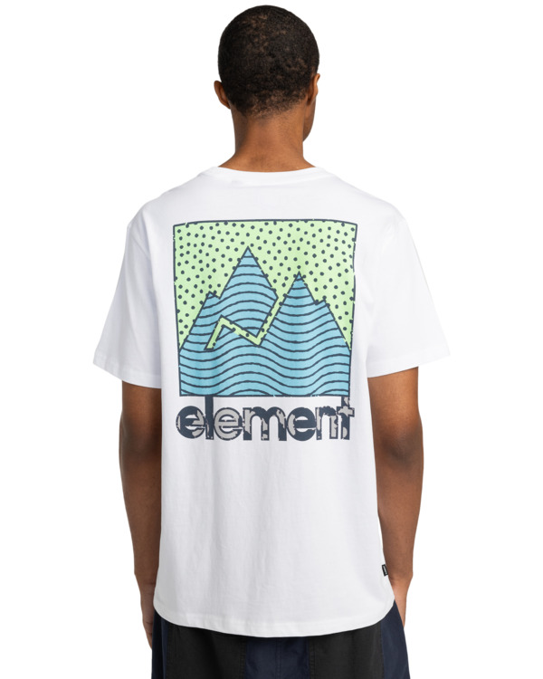 6 Joint Texture - Camiseta de manga corta para Hombre Blanco ELYZT00496 Element