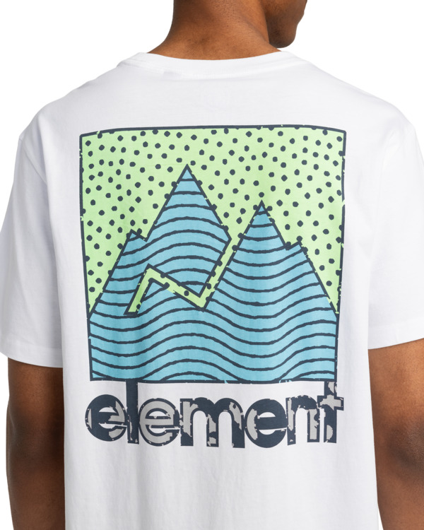 4 Joint Texture - Camiseta de manga corta para Hombre Blanco ELYZT00496 Element