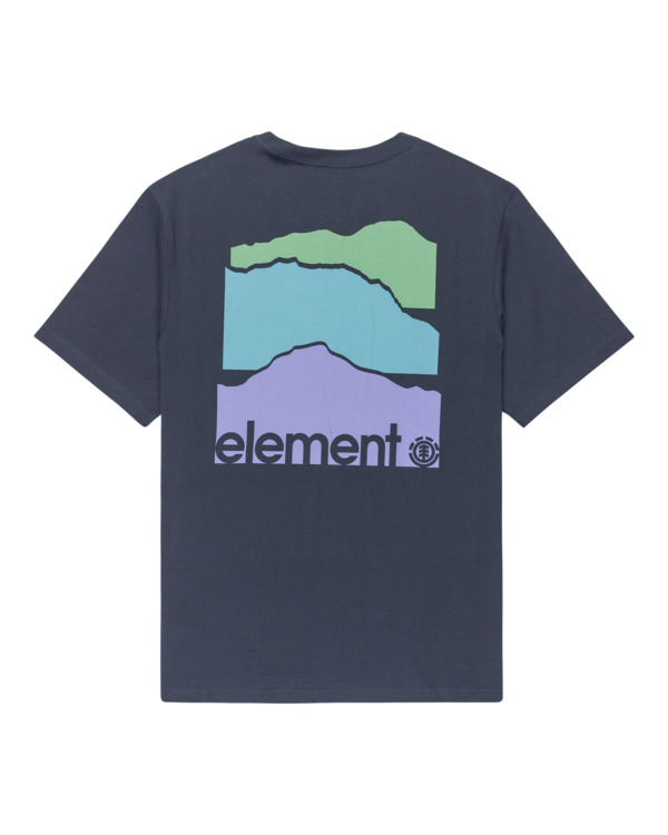 1 3 Horizons - Short Sleeves T-Shirt for Men Blue ELYZT00501 Element