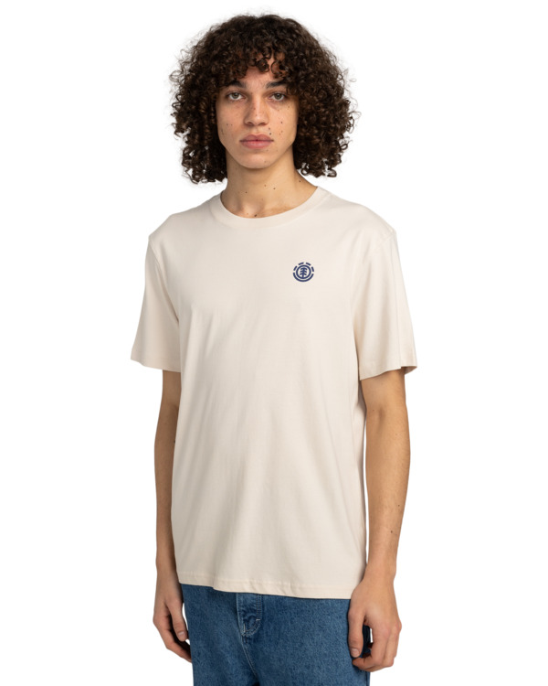 2 3 Horizons - Camiseta de manga corta para Hombre Beige ELYZT00501 Element