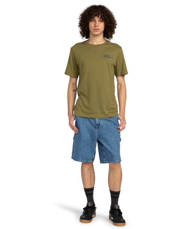 5 Day And Night - Short Sleeves T-Shirt for Men Green ELYZT00502 Element