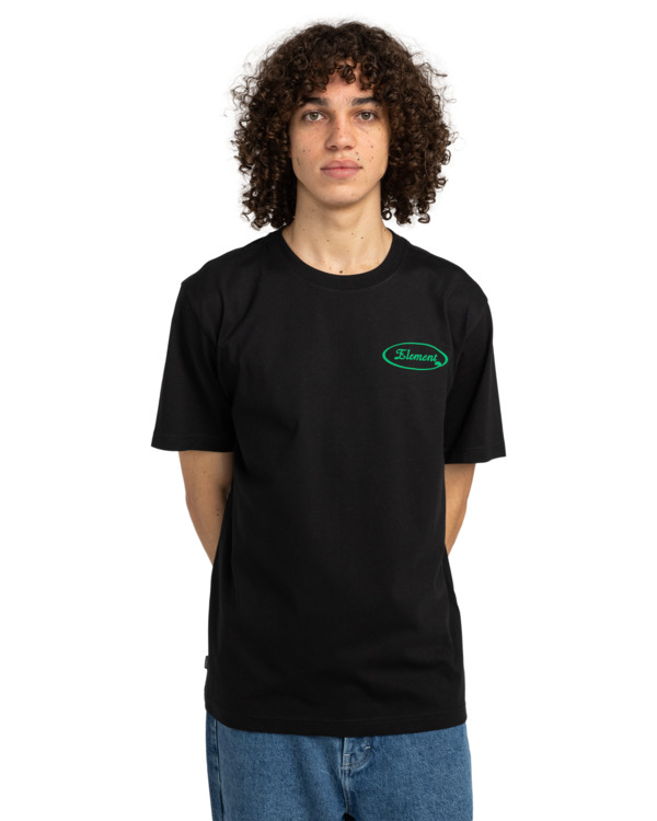 2 Top Notch - Camiseta de manga corta para Hombre Azul ELYZT00504 Element