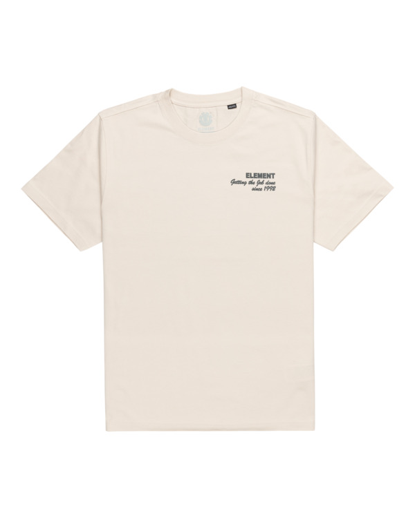 0 Job Done - Short Sleeves T-Shirt for Men Beige ELYZT00506 Element