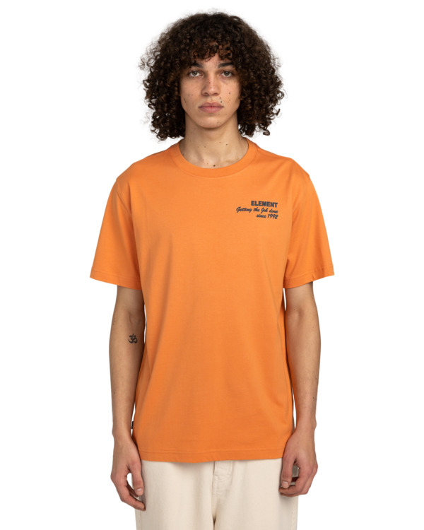 2 Job Done - Camiseta de manga corta para Hombre Naranja ELYZT00506 Element