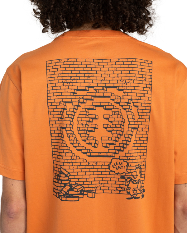 4 Job Done - Short Sleeves T-Shirt for Men Orange ELYZT00506 Element