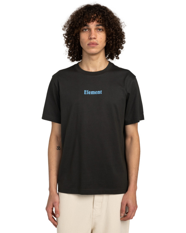 2 No Rain - Camiseta de manga corta para Hombre Negro ELYZT00509 Element