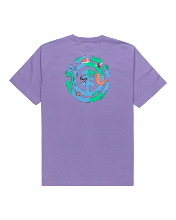 1 New World - Short Sleeves T-Shirt for Men Purple ELYZT00511 Element