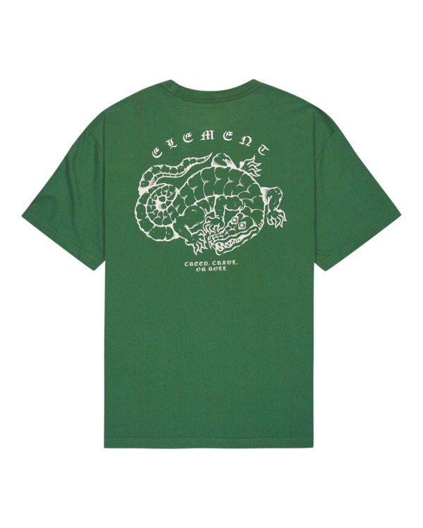 1 Aligator - Short Sleeve T-Shirt for Men Green ELYZT00562 Element