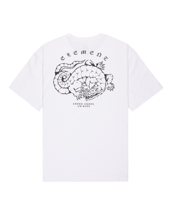 1 Aligator - Short Sleeve T-Shirt for Men White ELYZT00562 Element