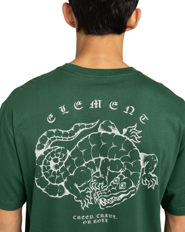 5 Aligator - Short Sleeve T-Shirt for Men Green ELYZT00562 Element