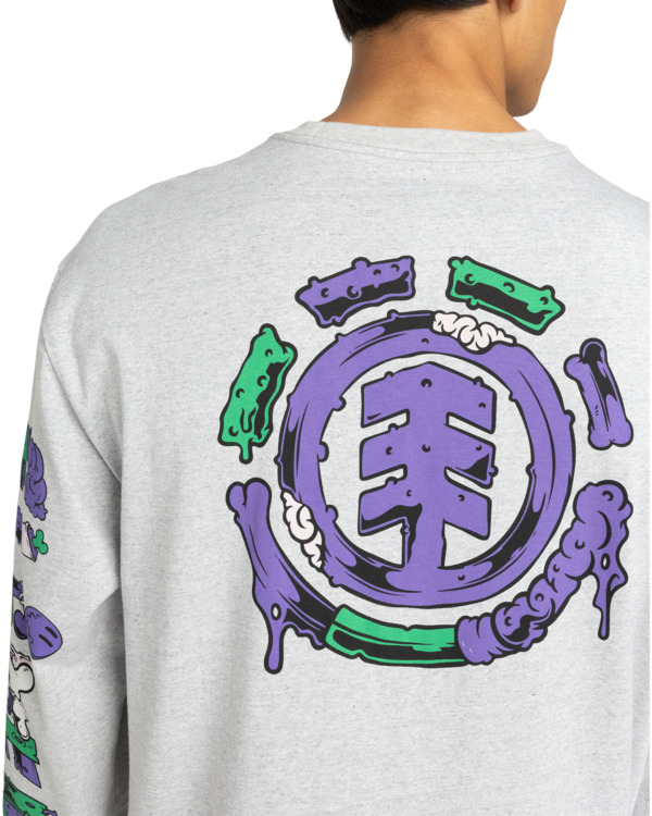 5 Rolling Dead - Long Sleeve T-Shirt for Men Gray ELYZT00563 Element