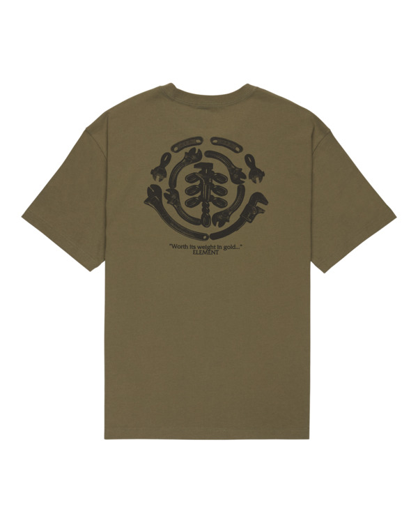 1 Iron Works - T-shirt met korte mouwen voor Heren Green ELYZT00565 Element
