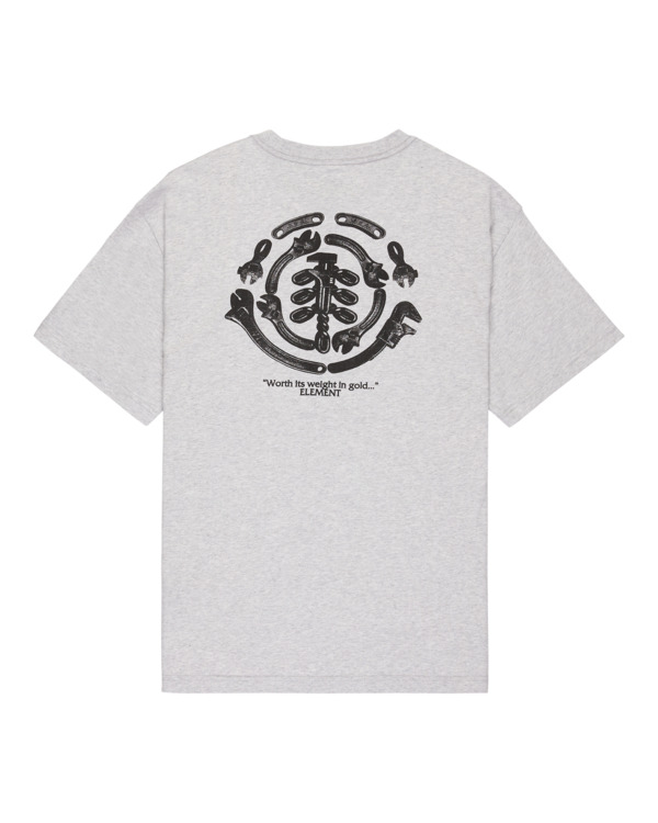 1 Iron Works - T-shirt met korte mouwen voor Heren Gray ELYZT00565 Element