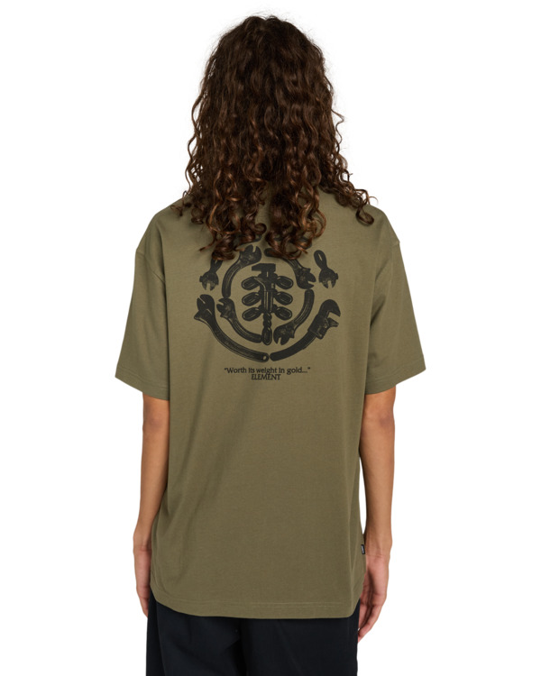 6 Iron Works - T-shirt met korte mouwen voor Heren Green ELYZT00565 Element