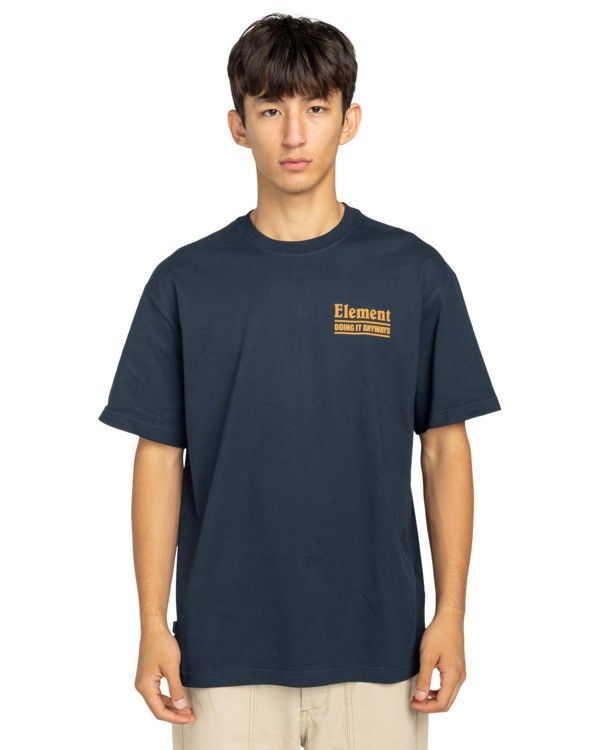 2 Anyways - T-shirt met korte mouwen voor Heren Blue ELYZT00568 Element