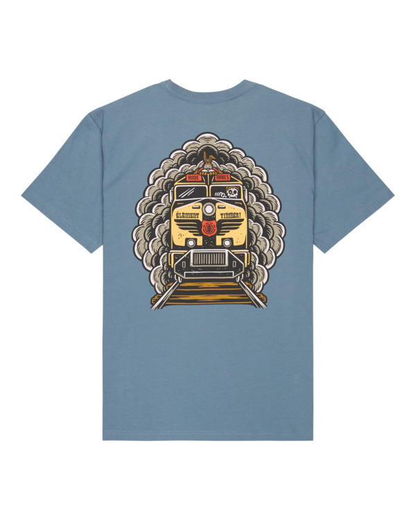 1 Timber Freight Train - T-shirt de manga curta para Homem Azul ELYZT00573 Element