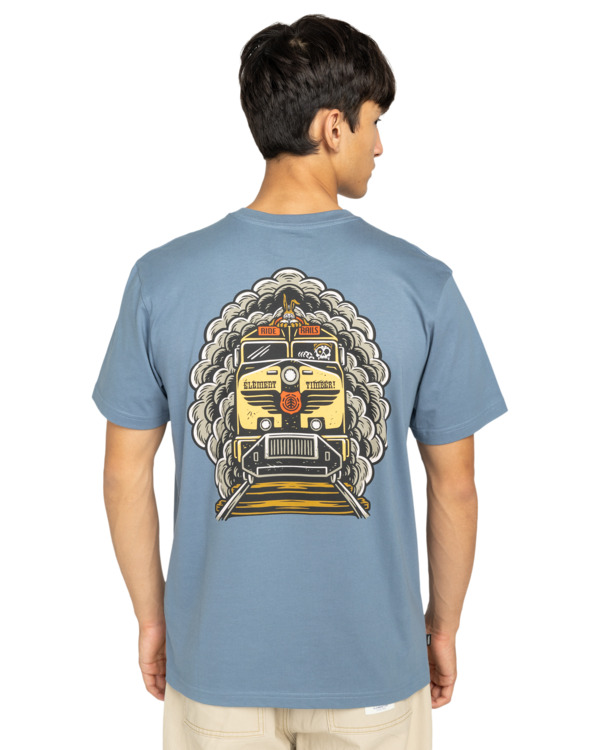 7 Timber Freight Train - T-shirt de manga curta para Homem Azul ELYZT00573 Element