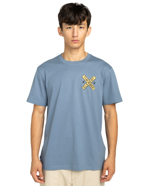 2 Timber Freight Train - T-shirt de manga curta para Homem Azul ELYZT00573 Element