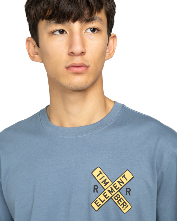 4 Timber Freight Train - T-shirt de manga curta para Homem Azul ELYZT00573 Element