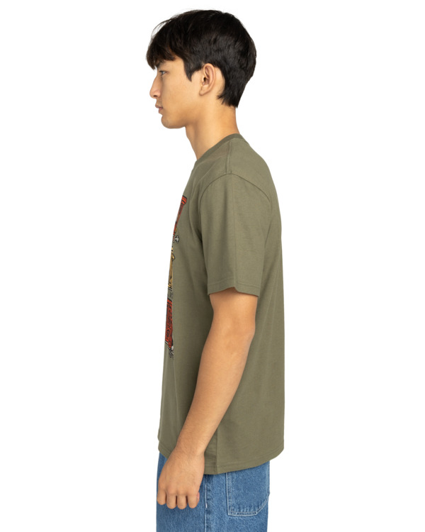 3 Timber Boxcar - Short Sleeve T-Shirt for Men Green ELYZT00574 Element