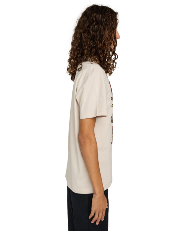 3 Timber Boxcar - Short Sleeve T-Shirt for Men Beige ELYZT00574 Element