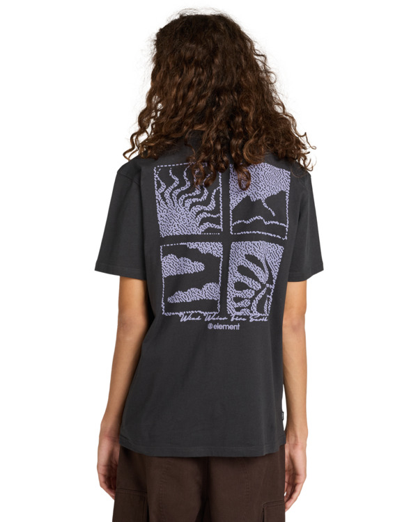 6 4 Elements - T-Shirt für Männer Schwarz ELYZT00577 Element