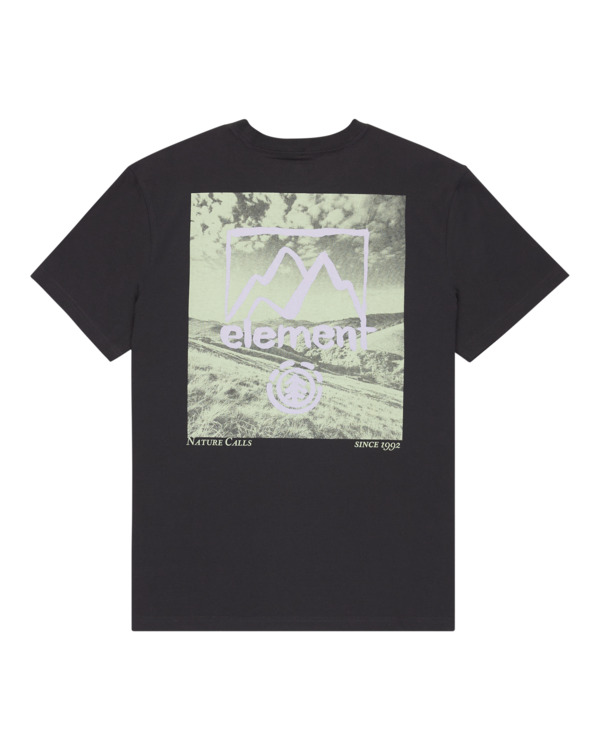 2 Open Hills - Short Sleeve T-Shirt for Men Black ELYZT00580 Element