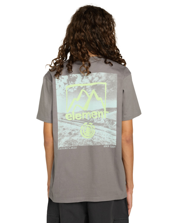 8 Open Hills - Camiseta de manga corta para hombre Negro ELYZT00580 Element