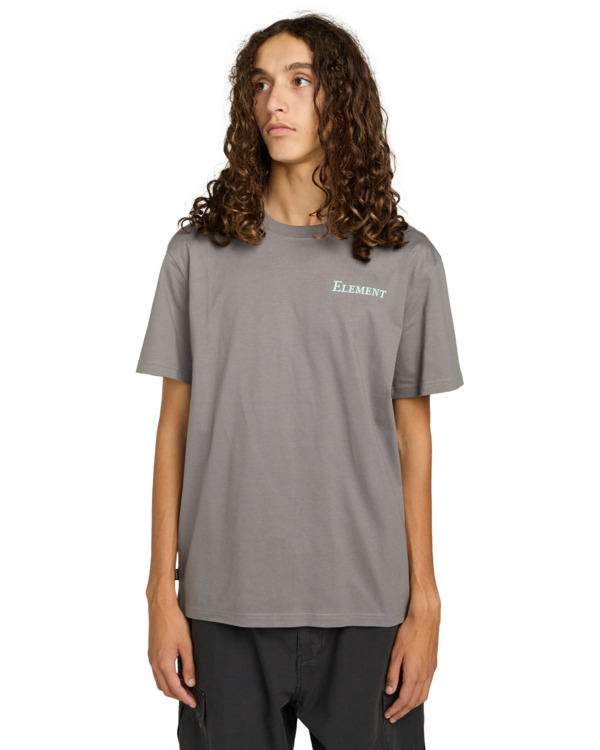 3 Open Hills - Camiseta de manga corta para hombre Negro ELYZT00580 Element